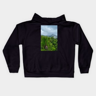 Mountain Pine Tree Scenery Kids Hoodie